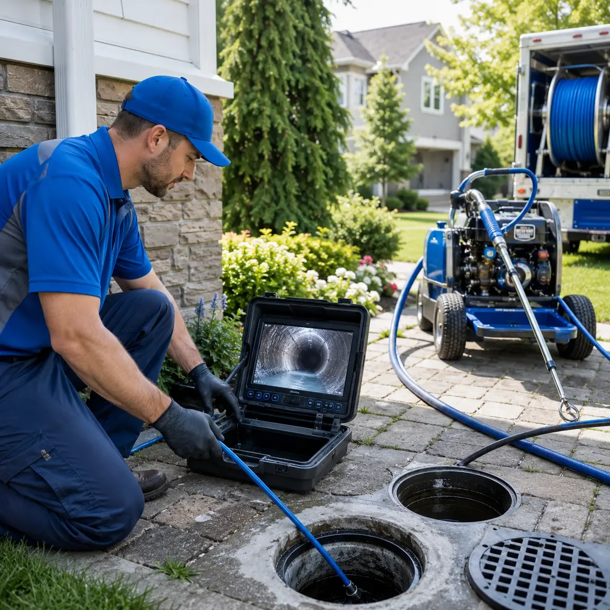 Outdoor drain cleaning professionals serving Cumberland Foreside, ME